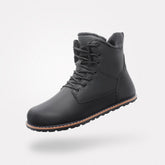 Botas barefoot de invierno Rover I en negro con diseño de cordones