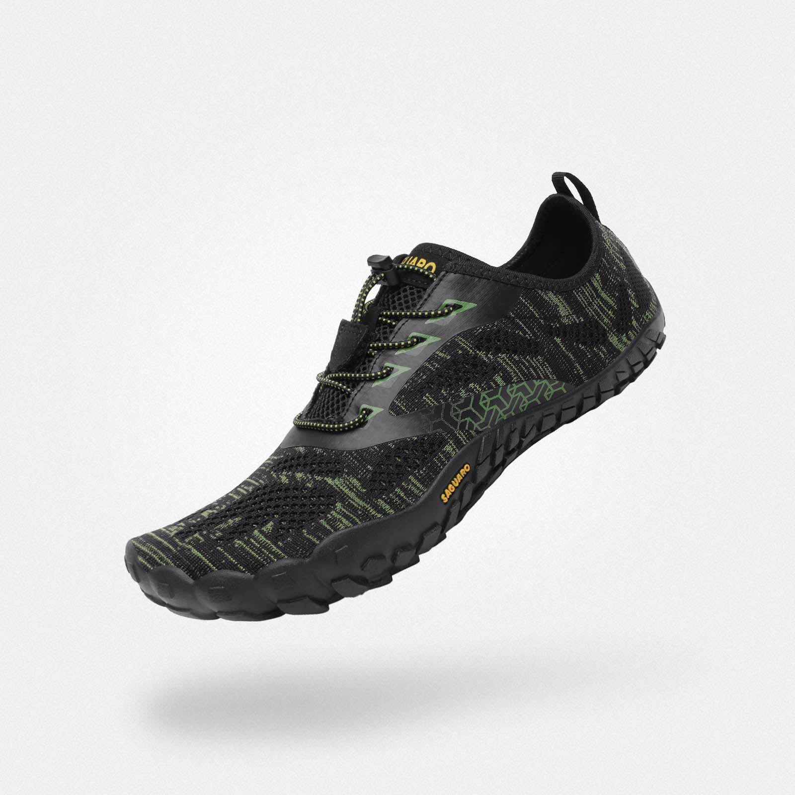 Smart II - Zapatos Barefoot - Negro/Verde
