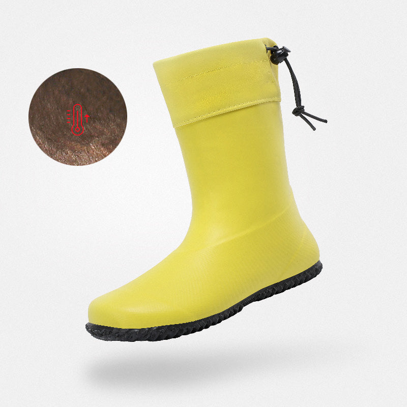 SAGUARO Bota de Goma Adulto Brisk I Amarillo Peluche invierno