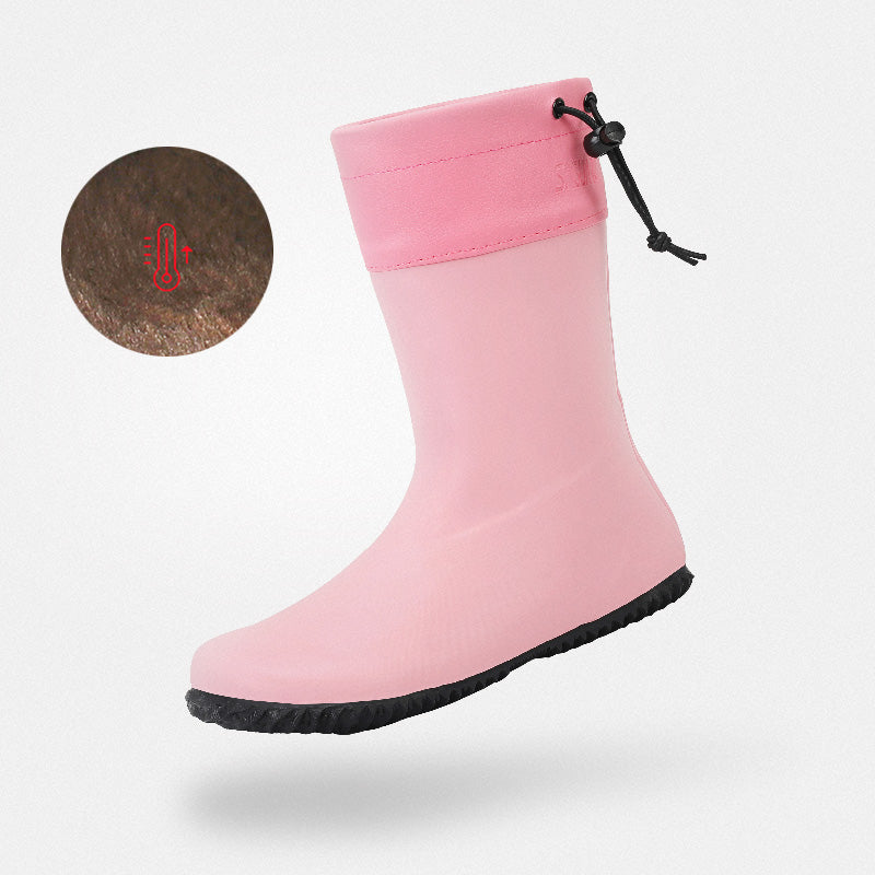 SAGUARO Bota de Goma Adulto Brisk I Rosa Peluche invierno