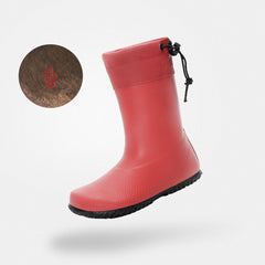 SAGUARO Bota de Goma Niños Brisk I Rojo Peluche Invierno