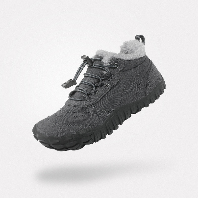 Acolchado y Cálido SAGUARO Botas Barefoot Niños Will II Gris oscuro